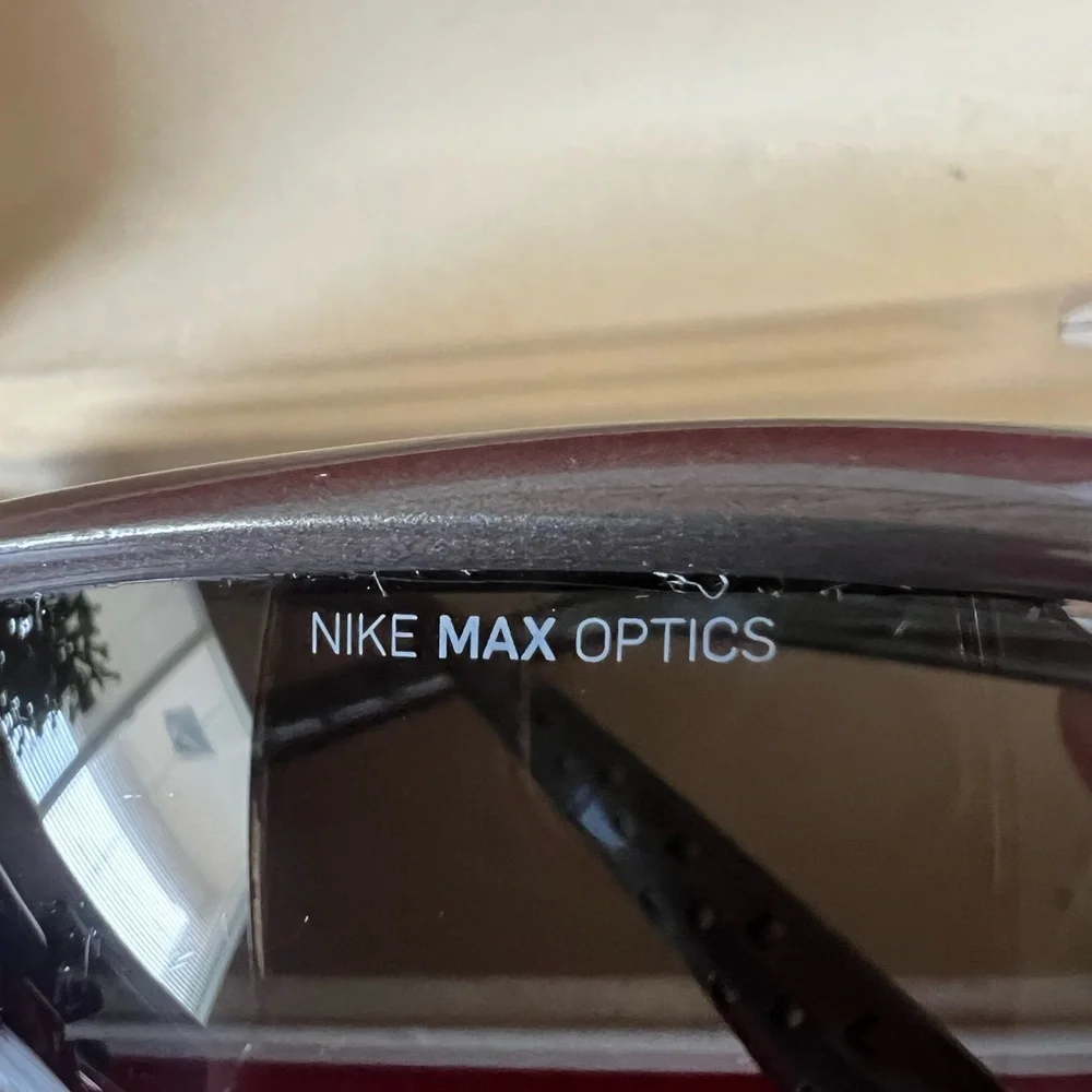 Vintage Nike Tailwind EV0491 Sunglasses Red Swoosh Italy Max Optics